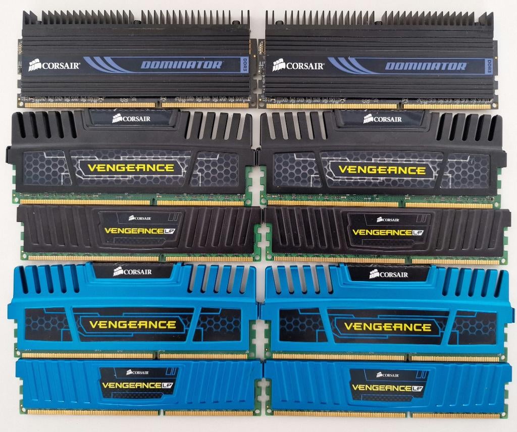 5 Sets Corsair 8GB (2x4) DDR3 RAM Werkgeheugen, Computers en Software, RAM geheugen, Ophalen, 8 GB, DDR3, Zo goed als nieuw