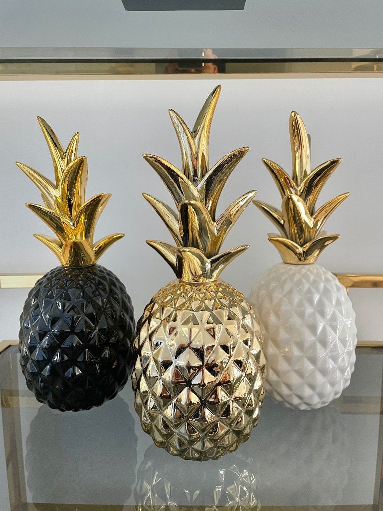 Ananas beeld goud decoratie, Ophalen of Verzenden, Fantasy