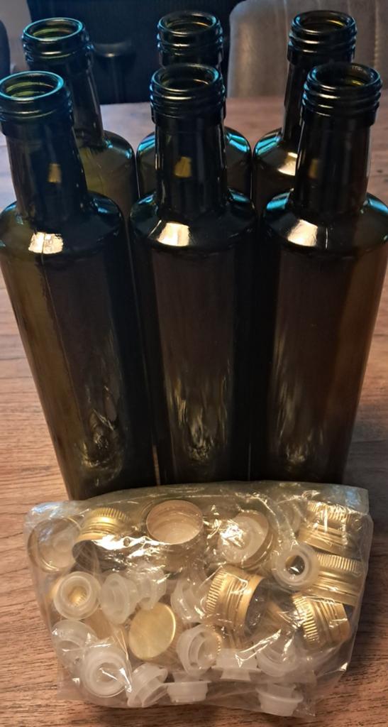 Nieuwe flessen van 500 ml, 6 stuks met deksels., Ophalen of Verzenden, Nieuw