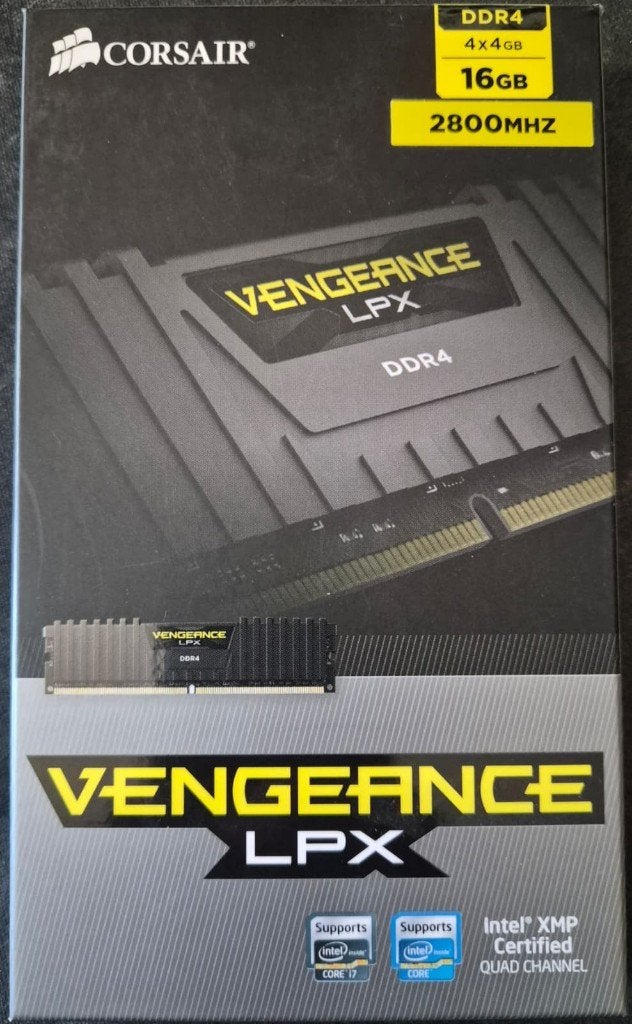 Corsair Vengeance DDR4 4x 4Gb, DDR4, Nieuw, Ophalen of Verzenden, Desktop