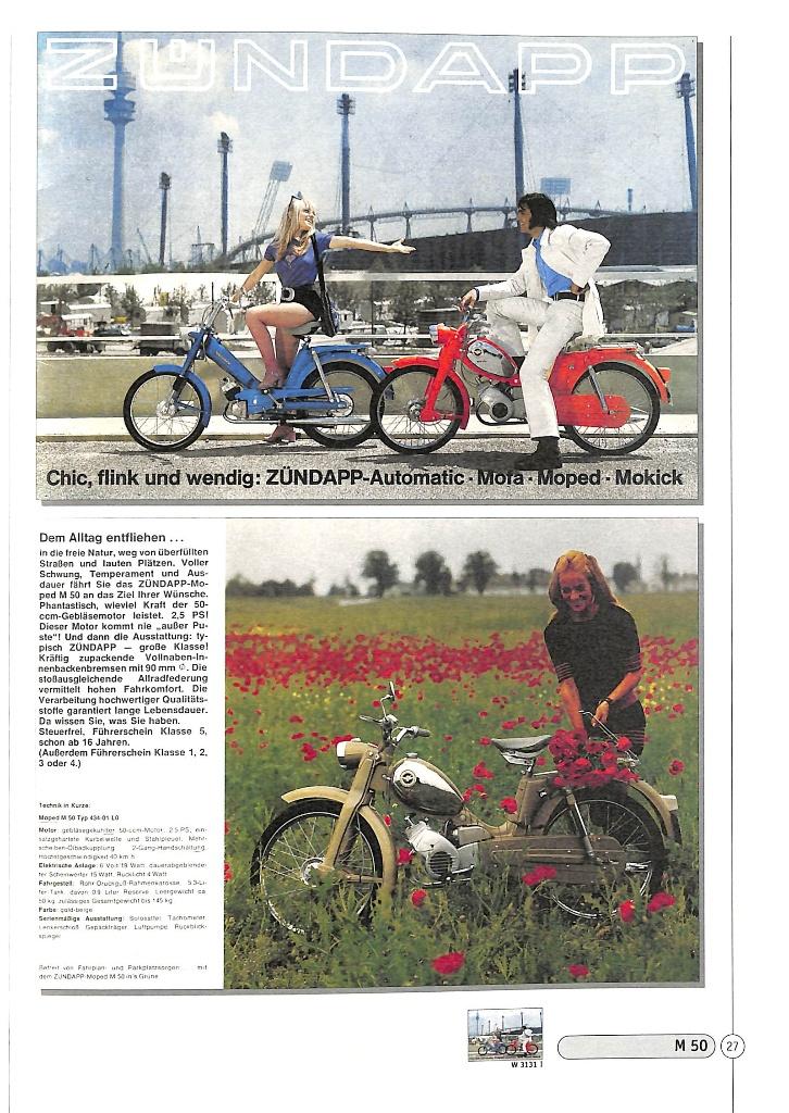 Zündapp Prospekte Moped, Kleinkraftrad/ Leichtkraftrad, Verzenden, Nieuw, Johan Klein Vennekate, Merk of Model