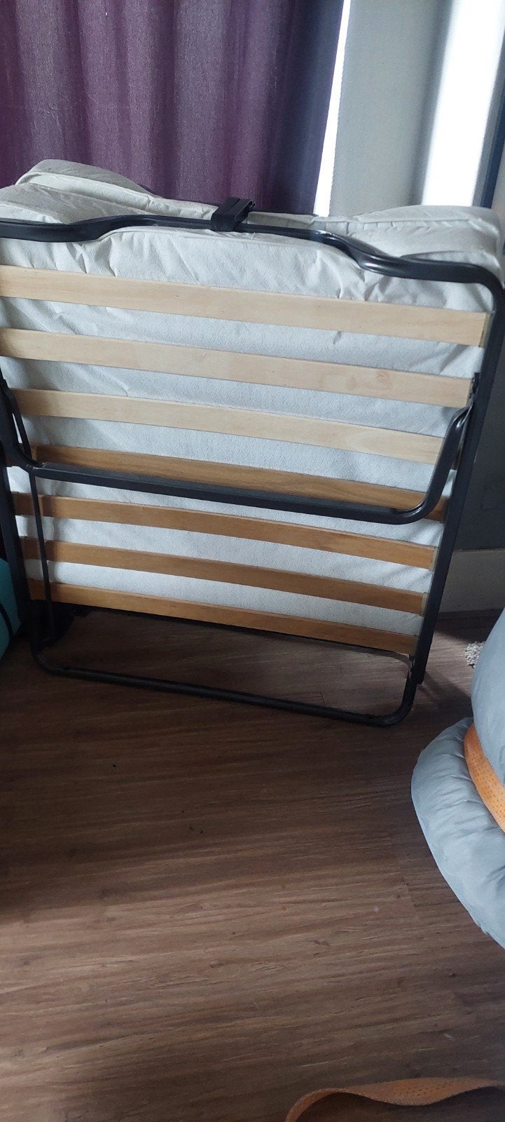 Nieuw opklapbed / logeerbed, nooit gebruikt, Eenpersoons, Wit, Nieuw, Ophalen of Verzenden