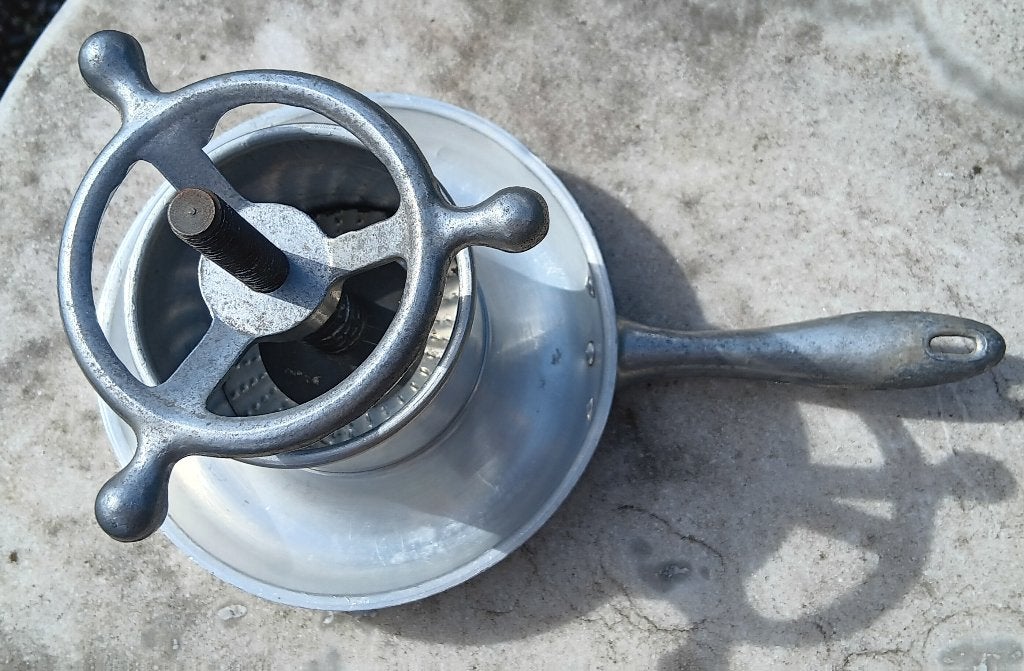 Aluminium sap pers voor vlees groente fruit sap pers (K4), Ophalen of Verzenden, Metaal, Grijs, Overige merken