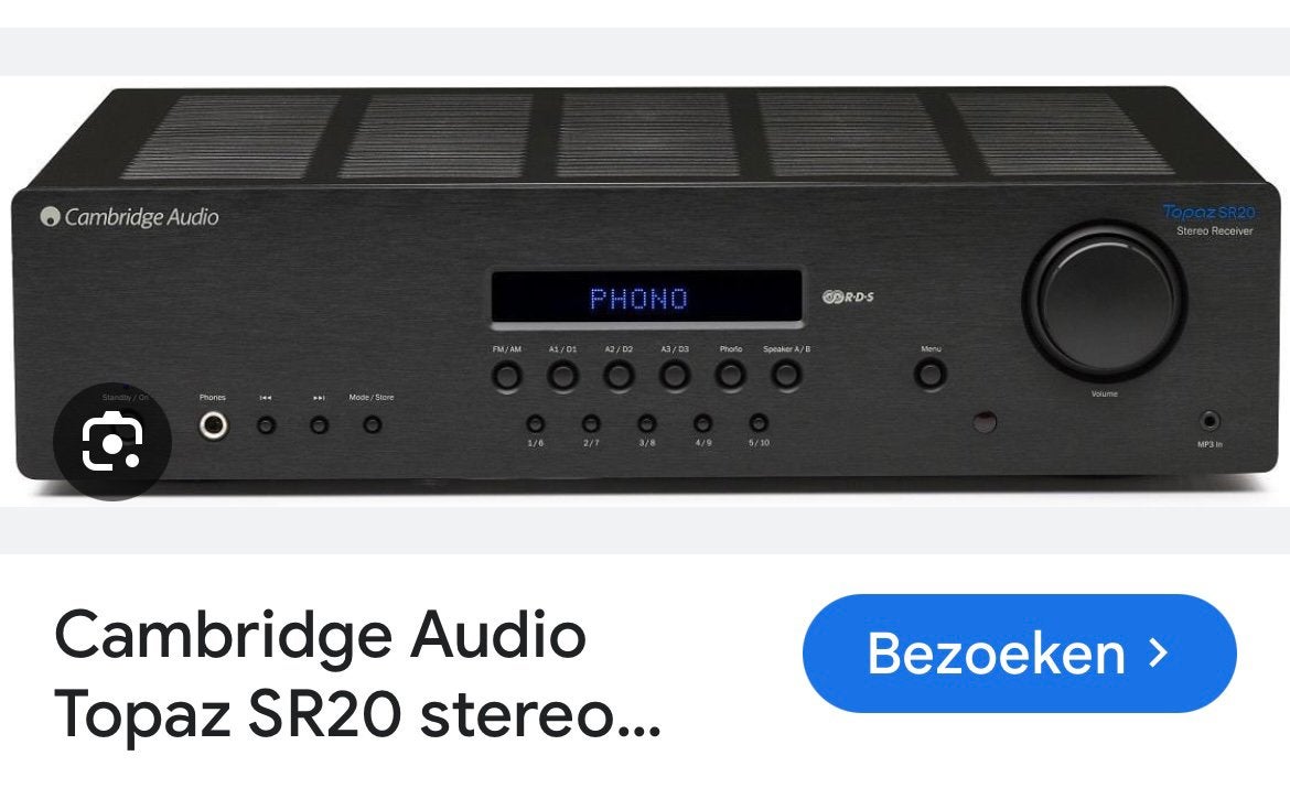 Cambridge Audio Topaz SR20 Stereo Receiver, Ophalen, Zo goed als nieuw, 60 tot 120 watt, Overige merken