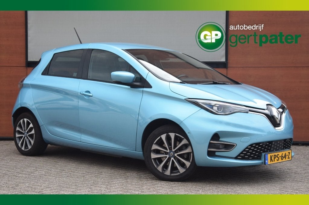 Renault ZOE R135 Intens 52kWh SOH92%/Koopaccu/Camera/Stoelve, Gebruikt, Zwart, Blauw, Origineel Nederlands