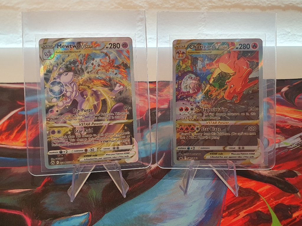 Pokémon - Mewtwo & Charizard set - #GG44/GG70 & SWSH 262, Ophalen of Verzenden, Nieuw, Losse kaart, Foil