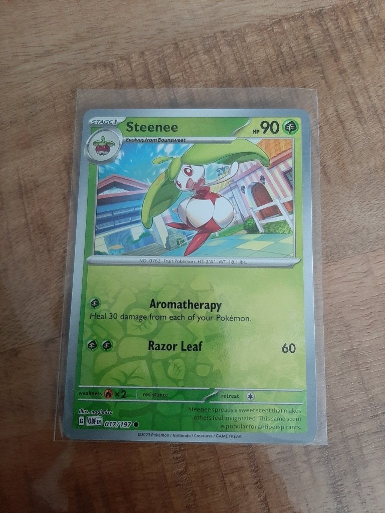 Steenee #17, Reverse Holo, Pokemon Obsidian Flames, Ophalen of Verzenden, Nieuw, Losse kaart