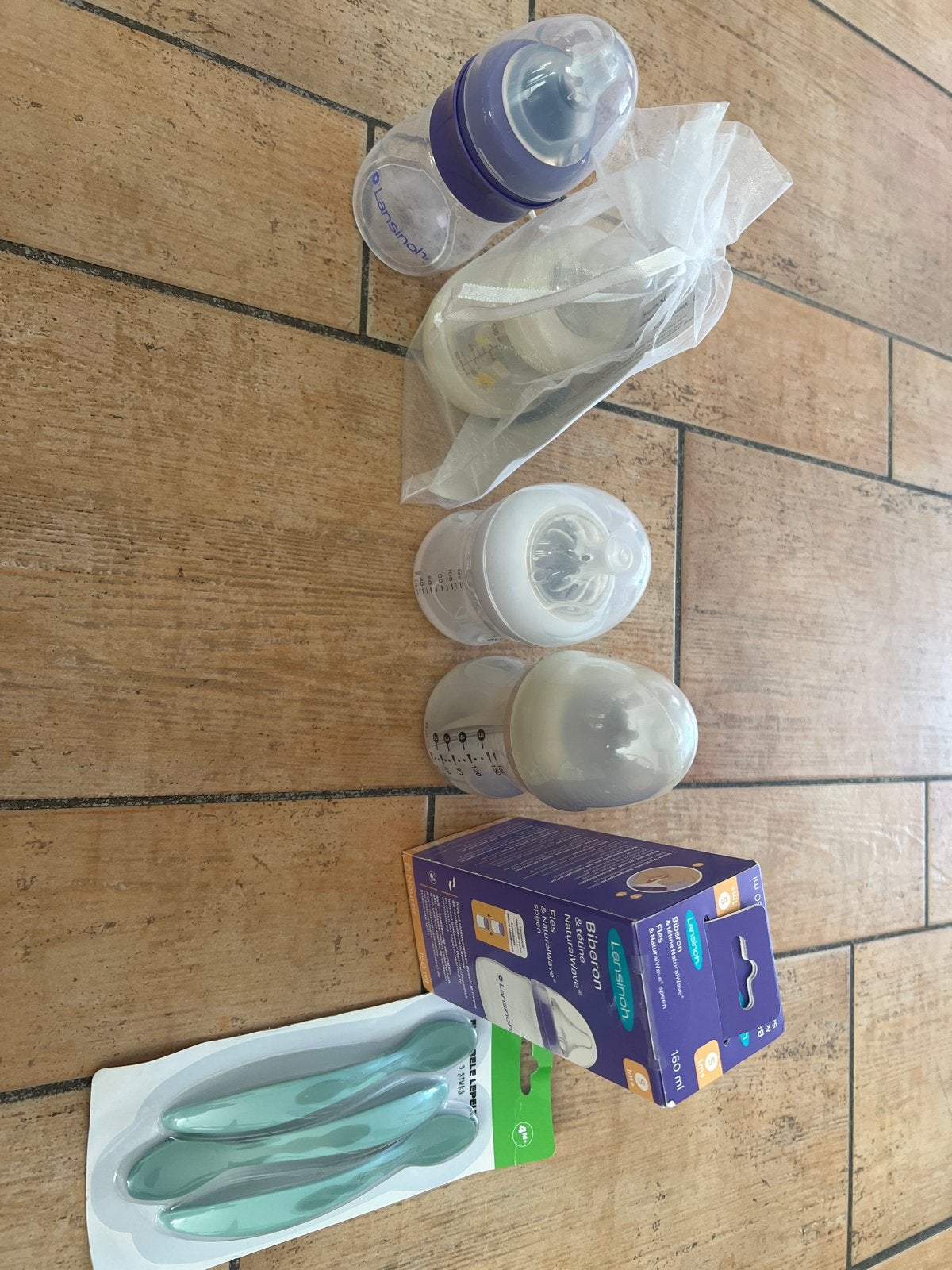Lansinoh babyflessen, spenen en lepels, Overige merken, Gebruikt, Ophalen of Verzenden, Babyfles