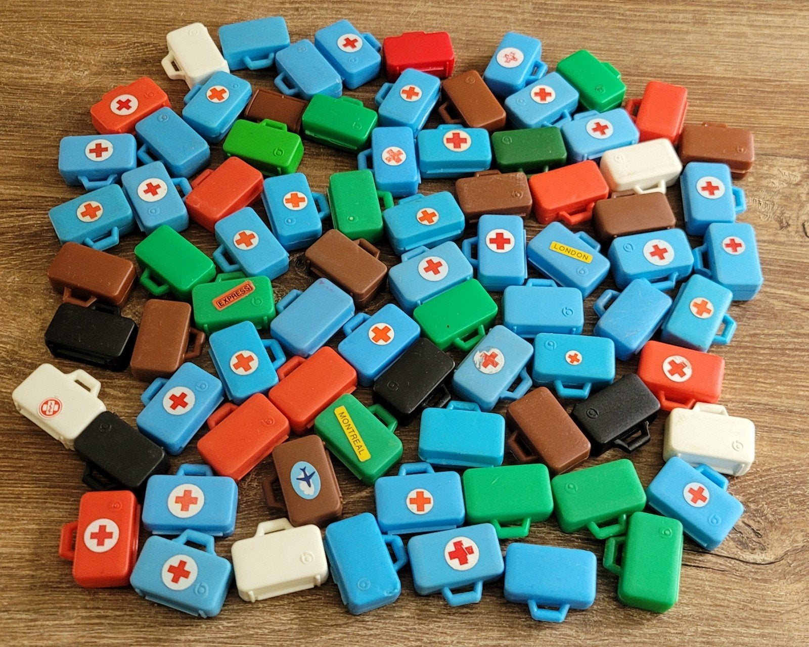 Ca 75 oude playmobil koffers koffertjes, Ophalen of Verzenden, Gebruikt