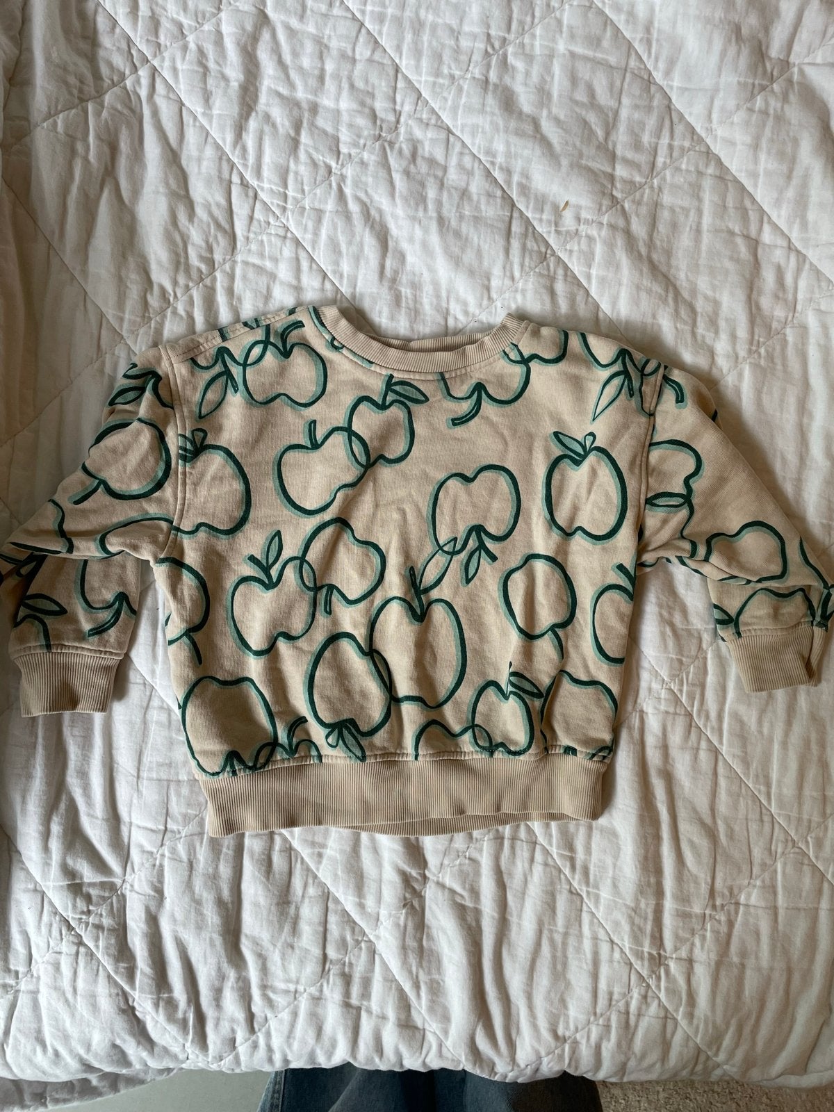 Hema trui met appelprint - Zo goed als nieuw, Kinderen en Baby's, Ophalen, Zo goed als nieuw, Jongen of Meisje, Trui of Vest