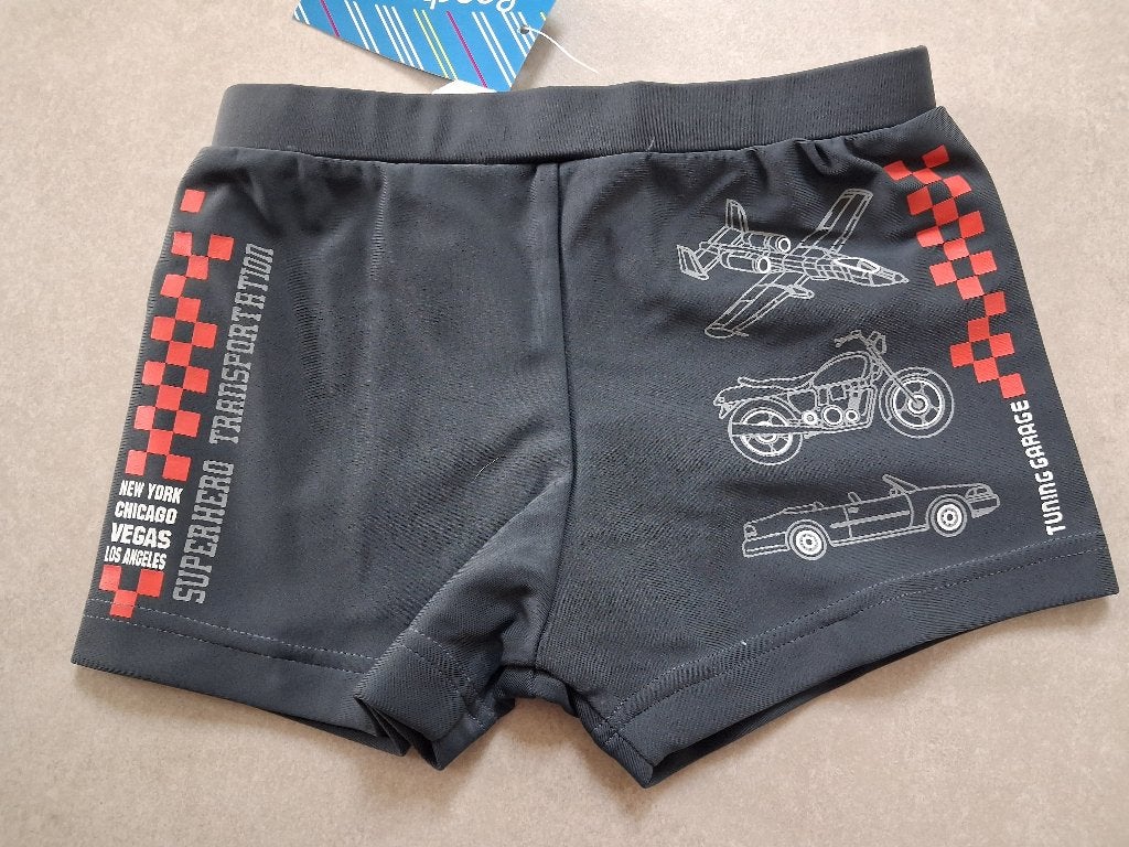 Nieuw! Grijze zwembroek Beachwear maat 98, Beachwear, Ophalen of Verzenden, Jongen, Nieuw