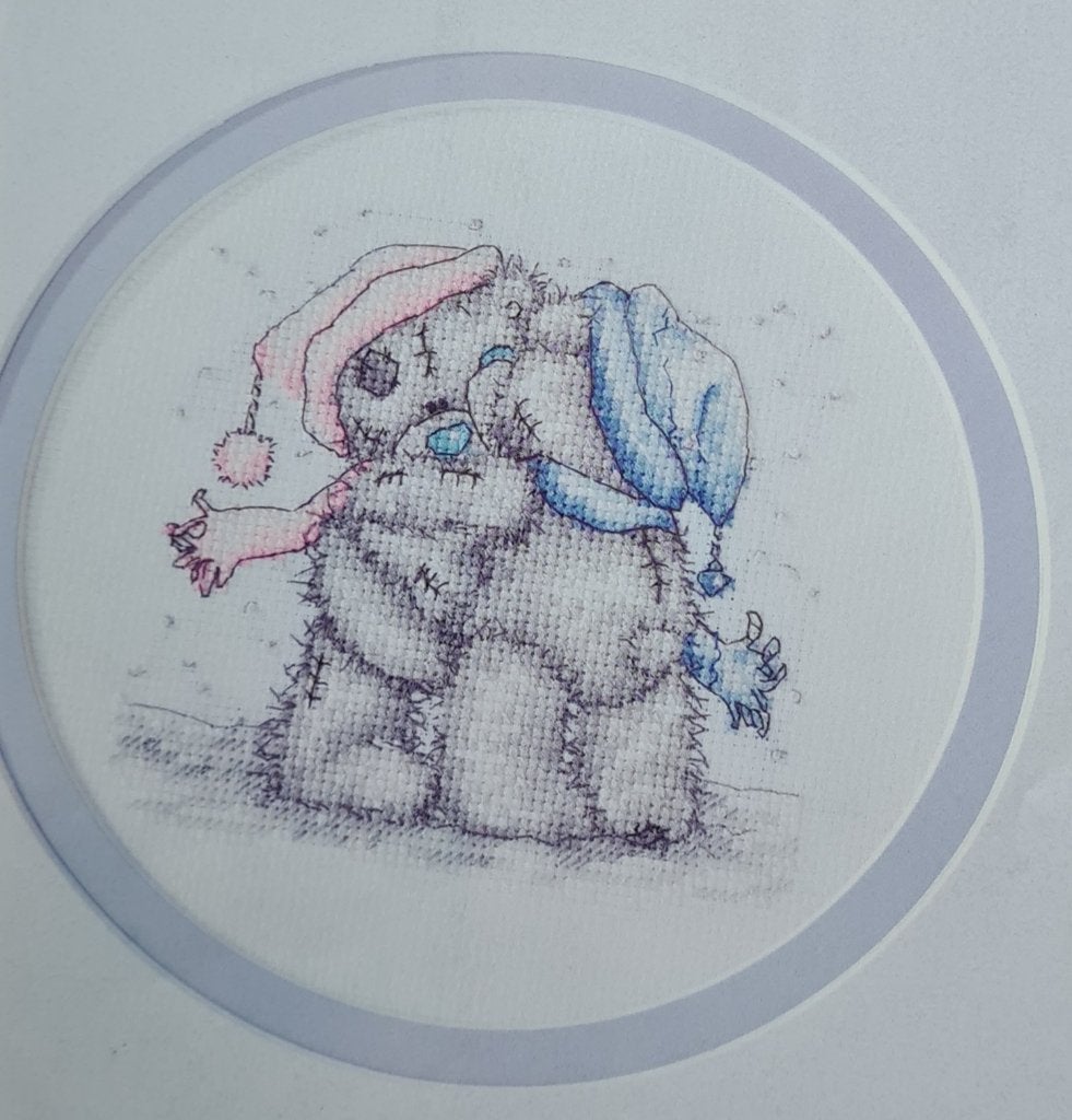 Me to You Teddybeer Winter Hugs borduurpatroon, Ophalen, Nieuw, Handborduren, Patroon