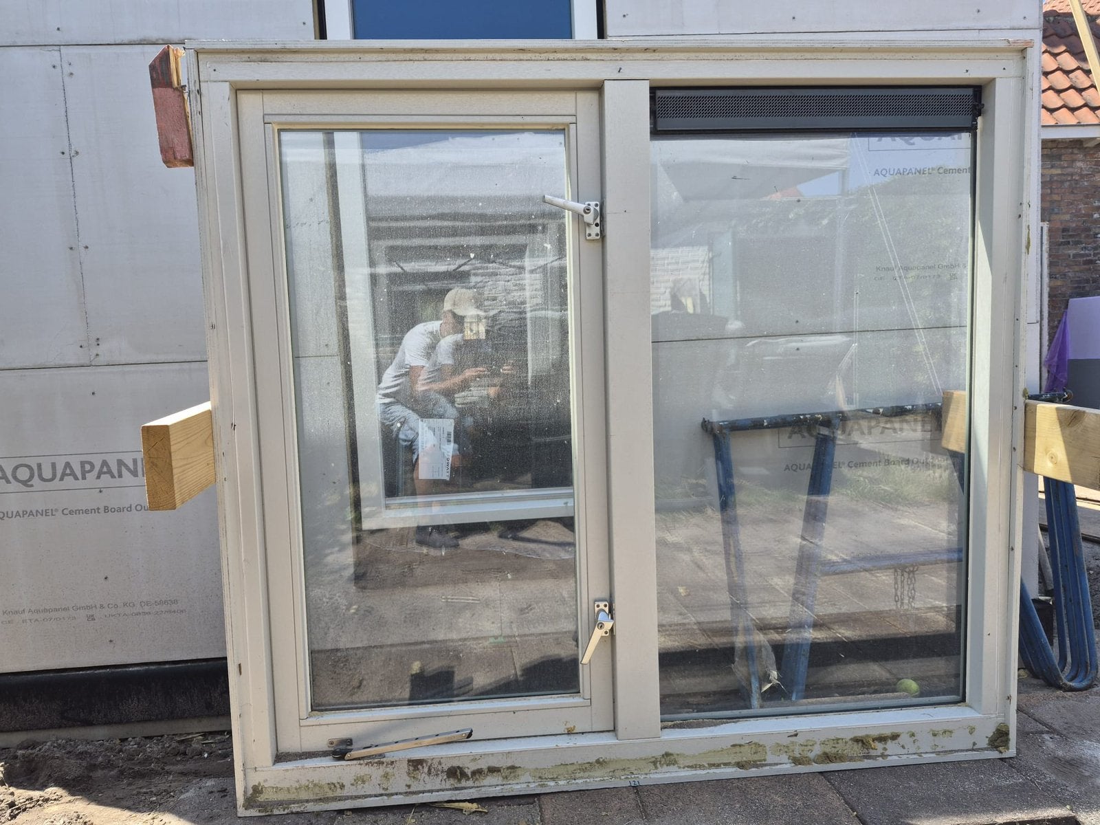 houten kozijn met glas, Ophalen, Zo goed als nieuw, Hout, Raamkozijn