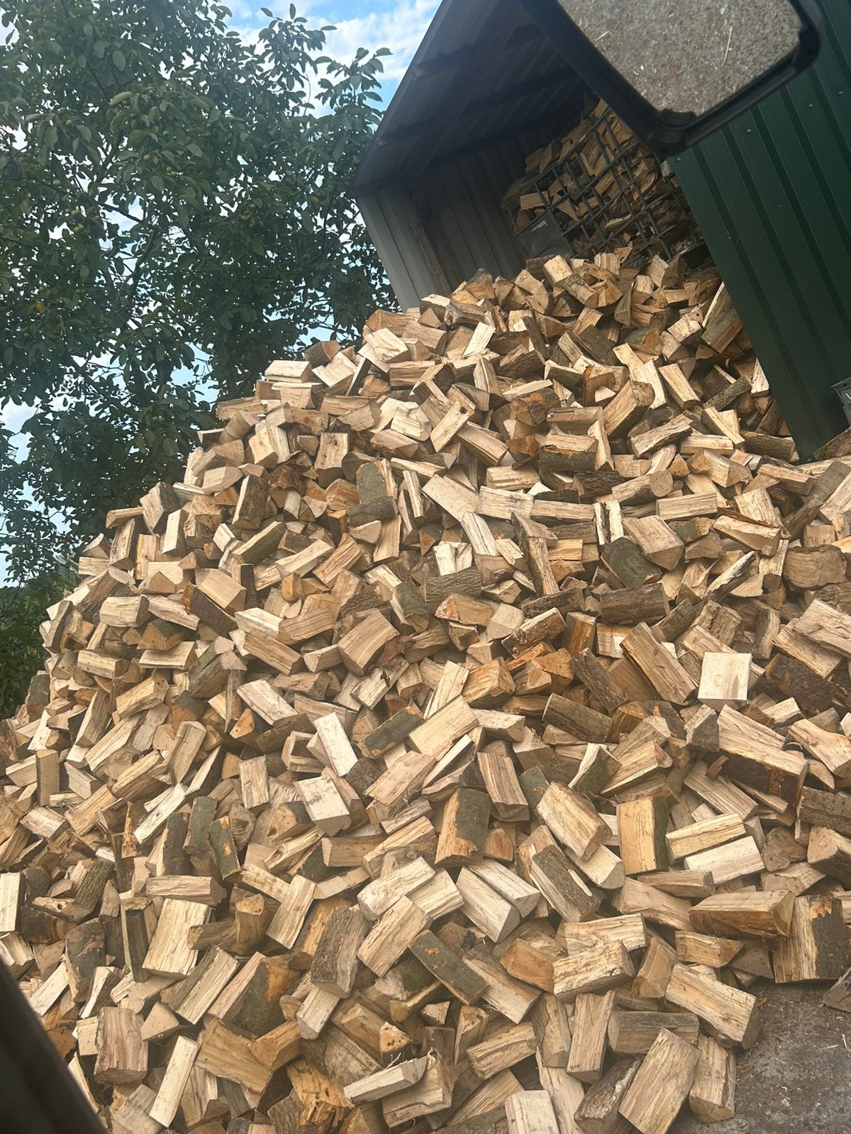 Droog haardhout Eiken Beuken 25cm, 6 m³ of meer, Ophalen, Eikenhout, Blokken