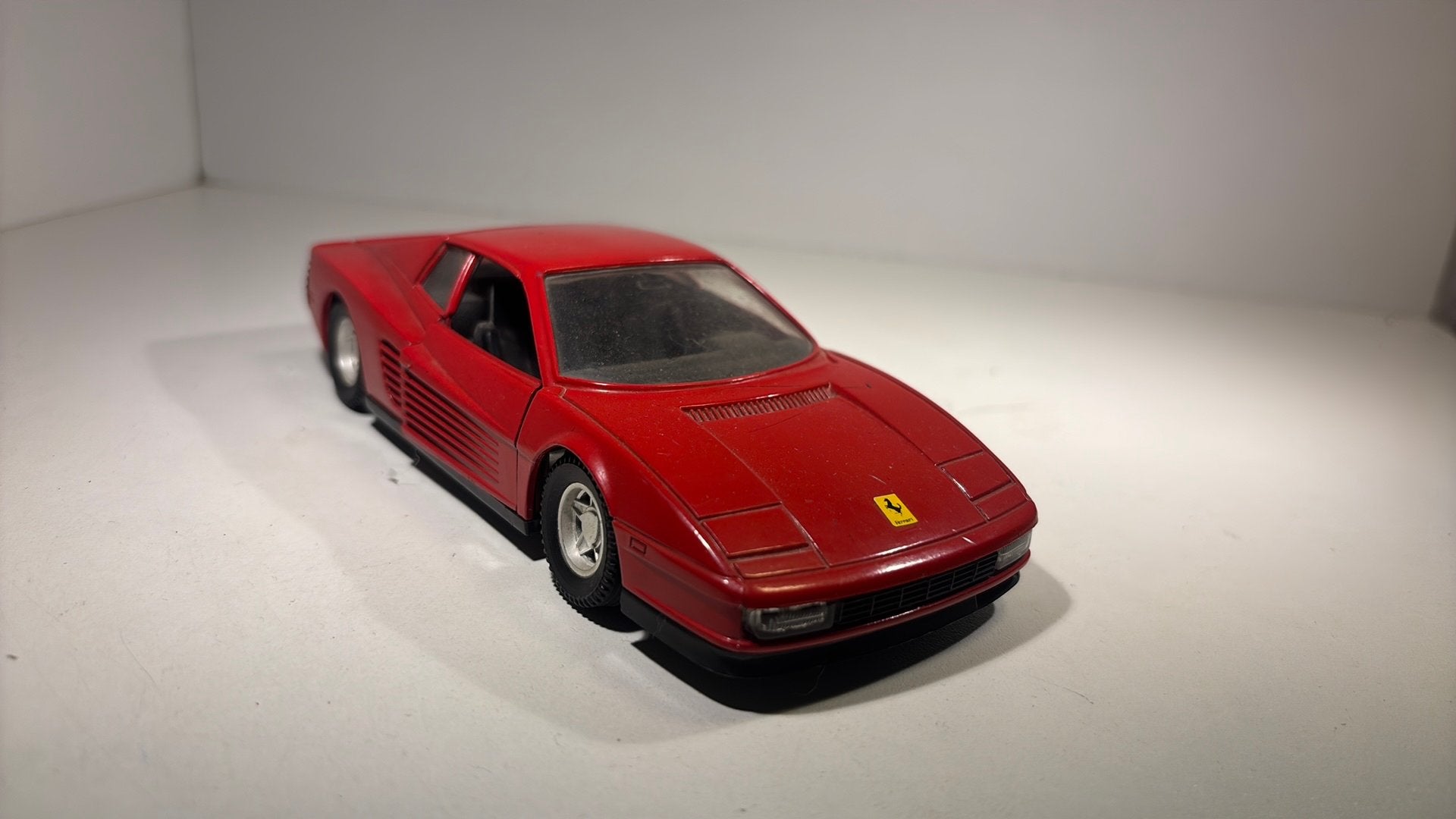Ferrari testarossa red polistil 1.24, Overige merken, Ophalen of Verzenden, A, A