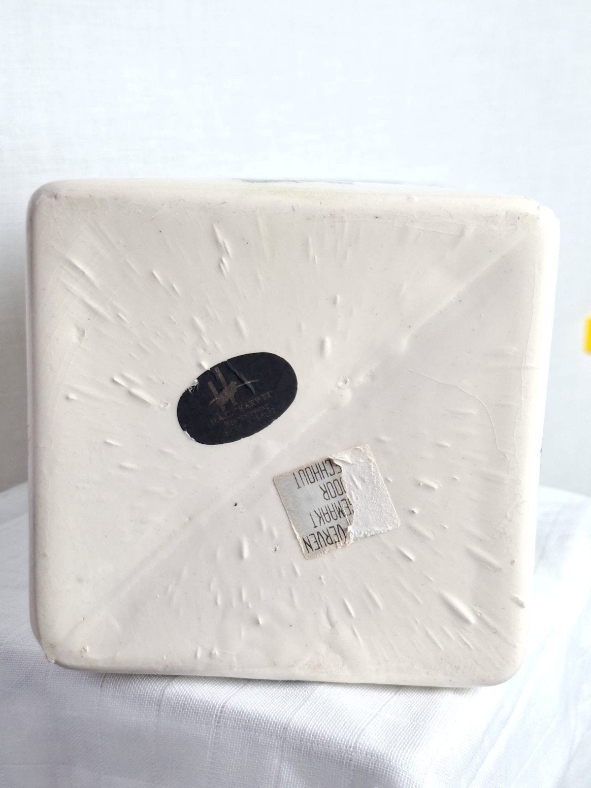 Vintage voorraadpot met tulp design, Antiek en Kunst, Ophalen of Verzenden