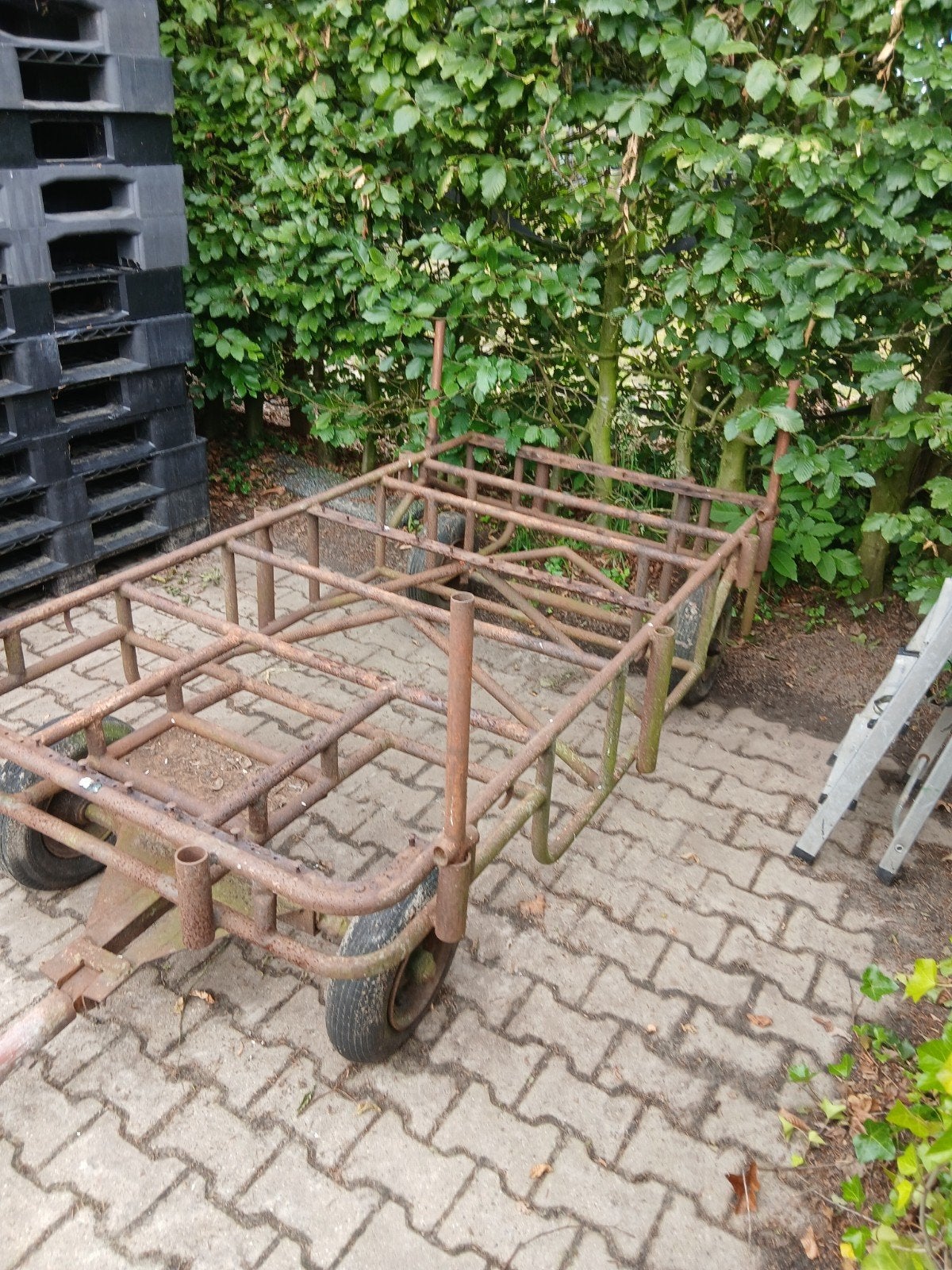 Aanhangwagen., Ophalen