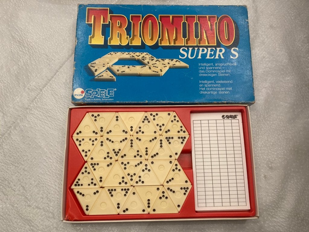 Triomino super s peri spiele vintage in nette complete staat, Een of twee spelers, Ophalen of Verzenden, Gebruikt, Peri Spiele