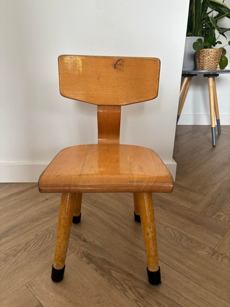 Schilte Vintage houten kinderstoel, Ophalen, Gebruikt, Overige typen