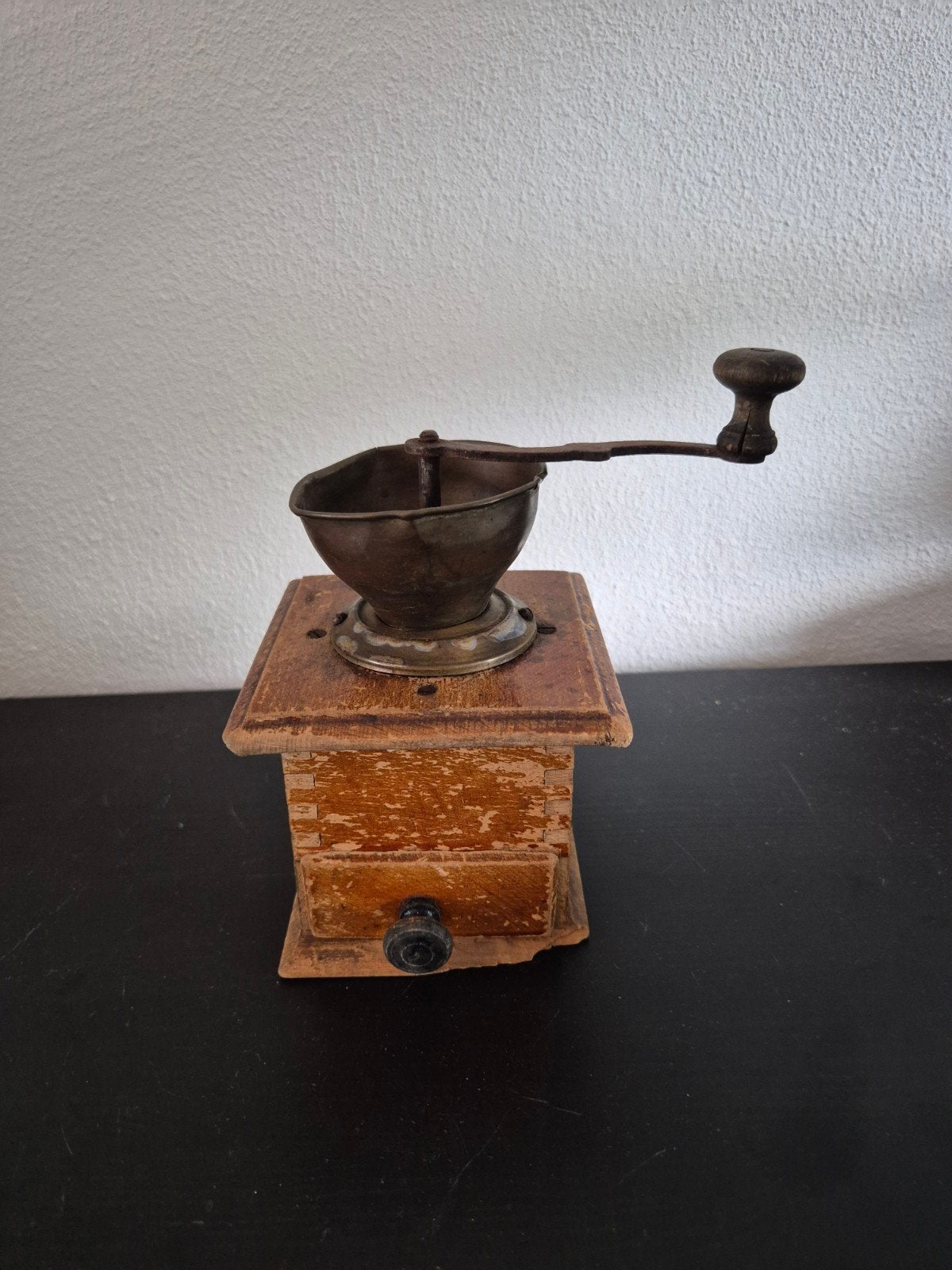 Antieke handmatige koffiemolen, Ophalen of Verzenden