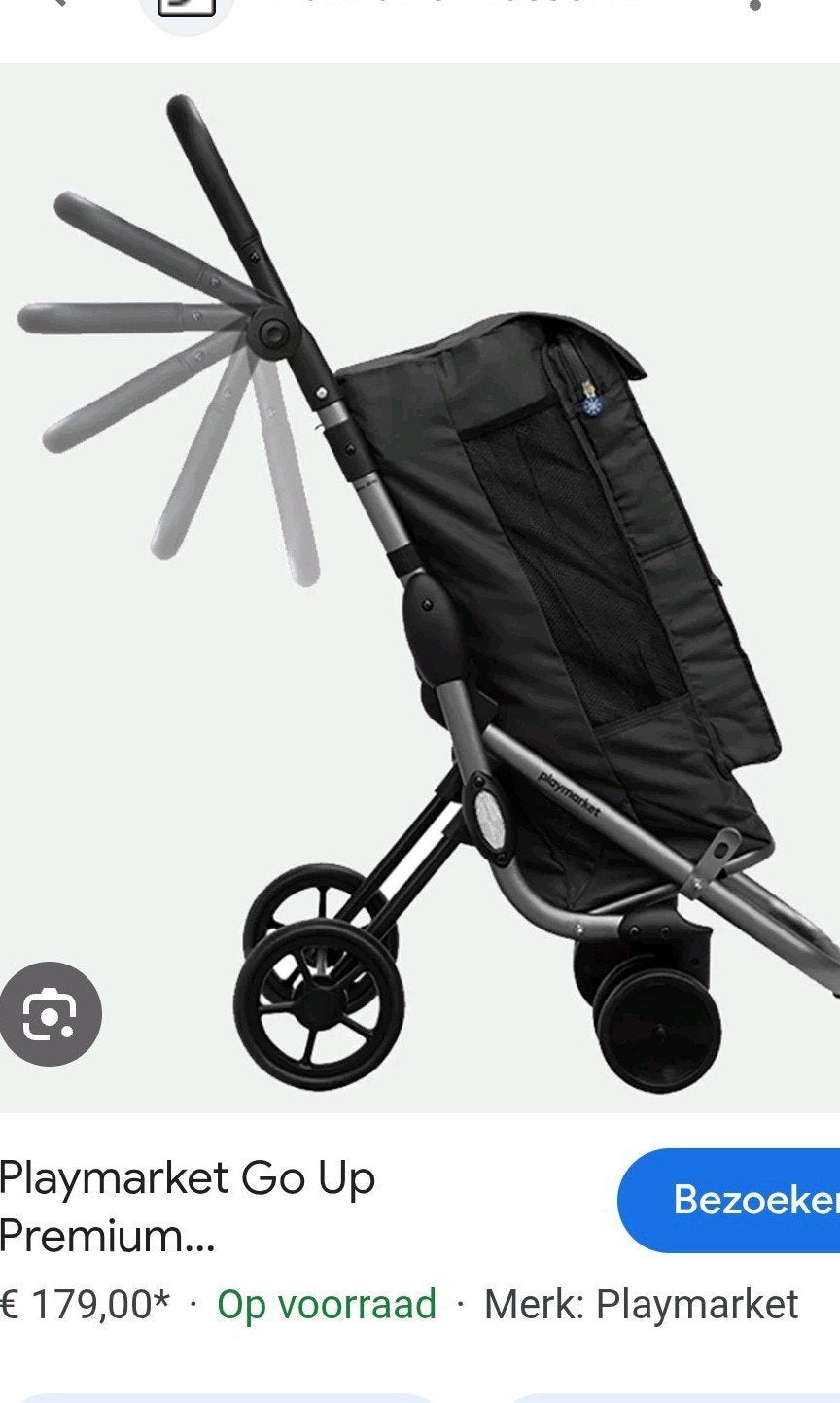 boodschappen trolley 4 wielen, Ophalen