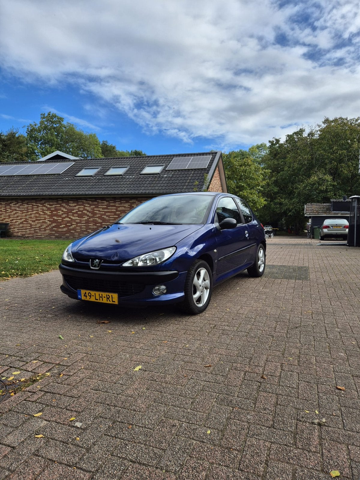 Peugeot 206 1.6 16V Gentry 3D 2003 Blauw, Bluetooth, 40 €/maand, Zwart, Blauw
