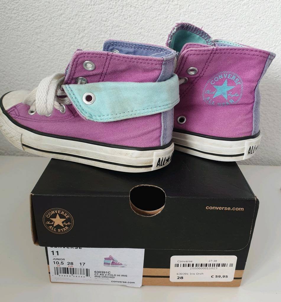 Hippe gympen, Twee kleuren, Converse All Star, maat 28, Gebruikt, Jongen of Meisje, Schoenen, Ophalen of Verzenden
