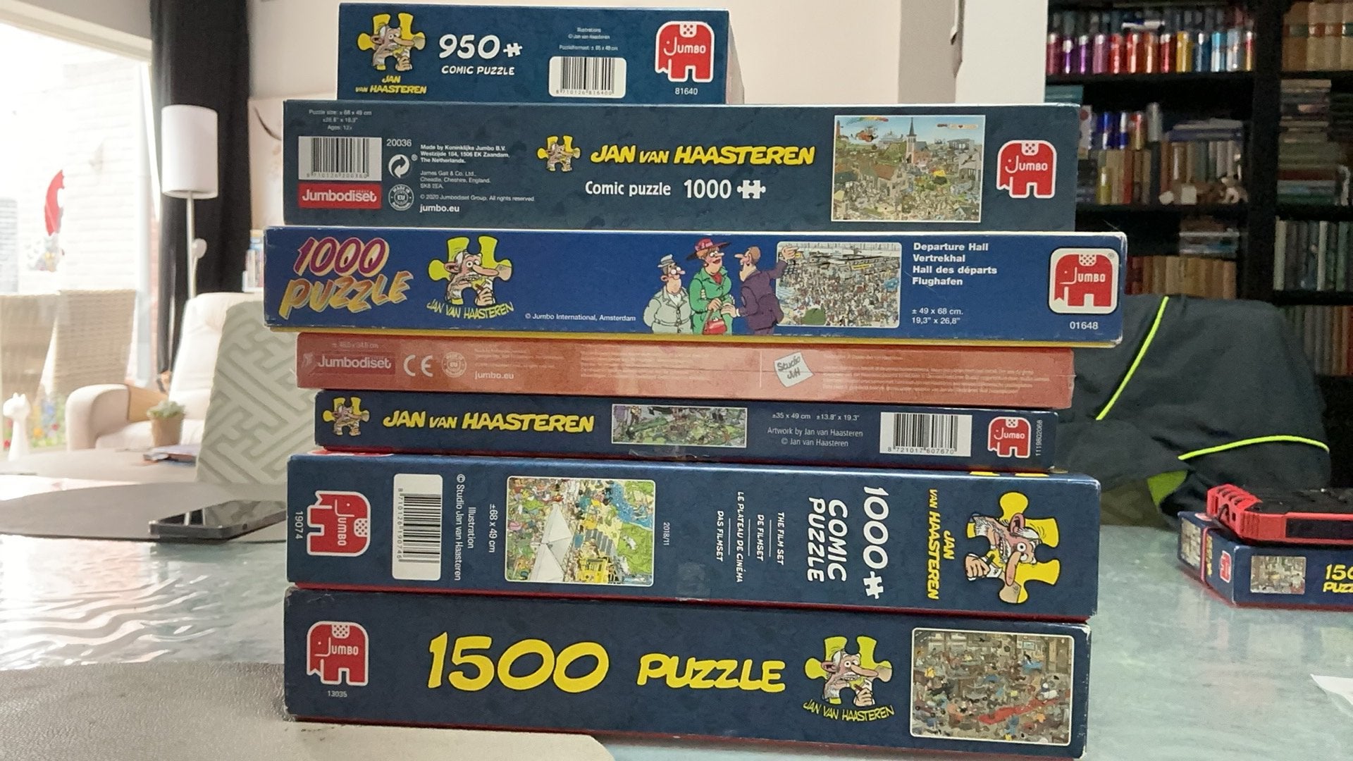 Jan van Haasteren puzzels, Ophalen of Verzenden, 500 t/m 1500 stukjes, Zo goed als nieuw