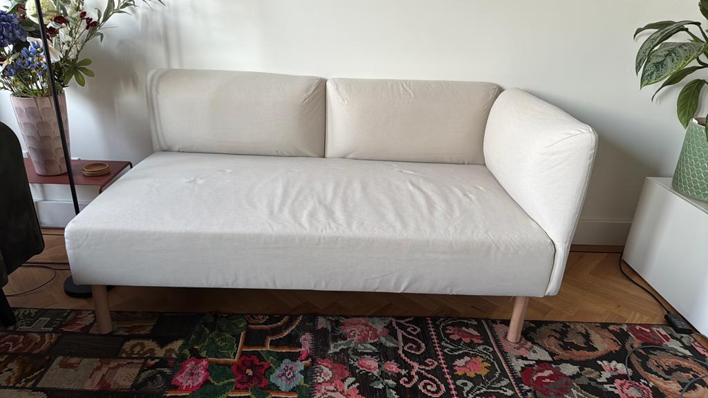 Ikea Lillehem 2 zits bank - chaise longue, Ophalen, Ikea scandinavisch modern, Minder dan 75 cm, Tweepersoons