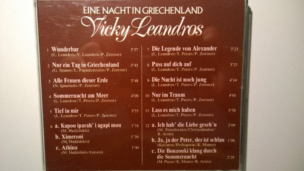 Vicky Leandros - Eine Nacht In Griechenland, Ophalen of Verzenden, Zo goed als nieuw, Pop, Album