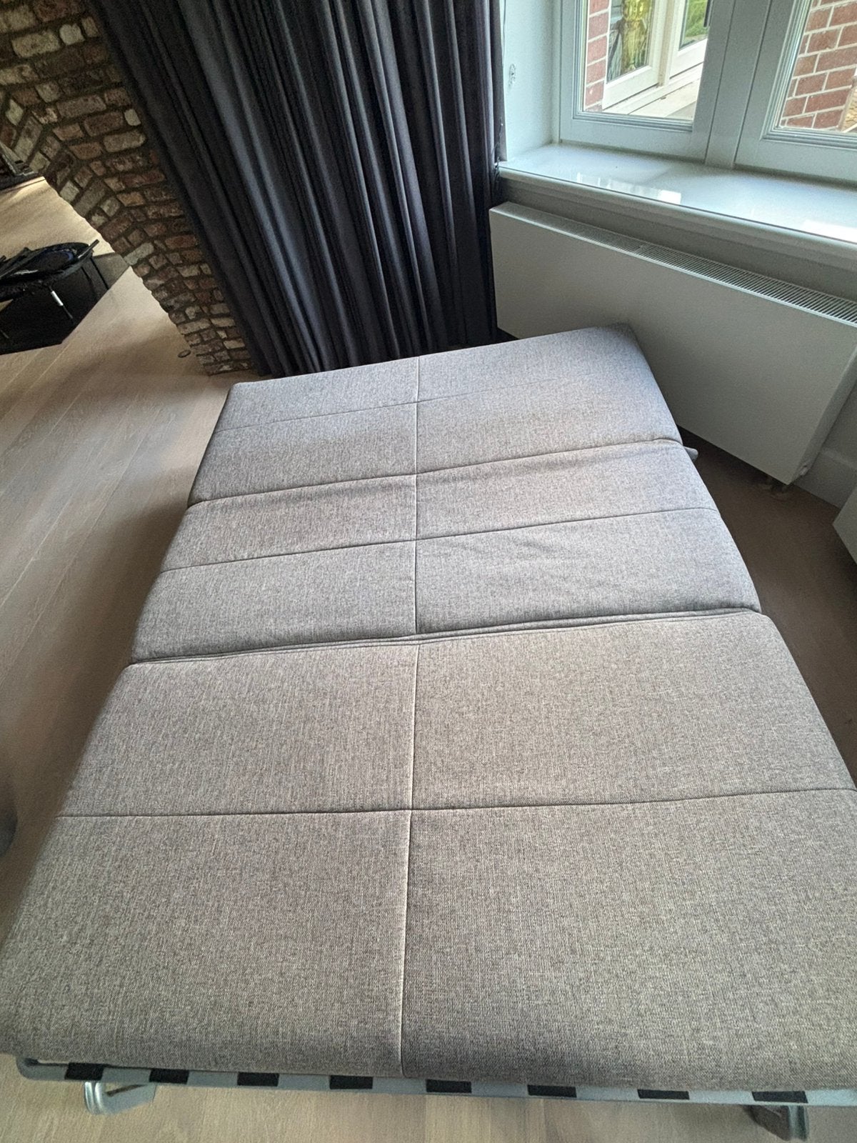 Foto 4 van Slaapbank beige 1.50 m breed, 1.90 lang