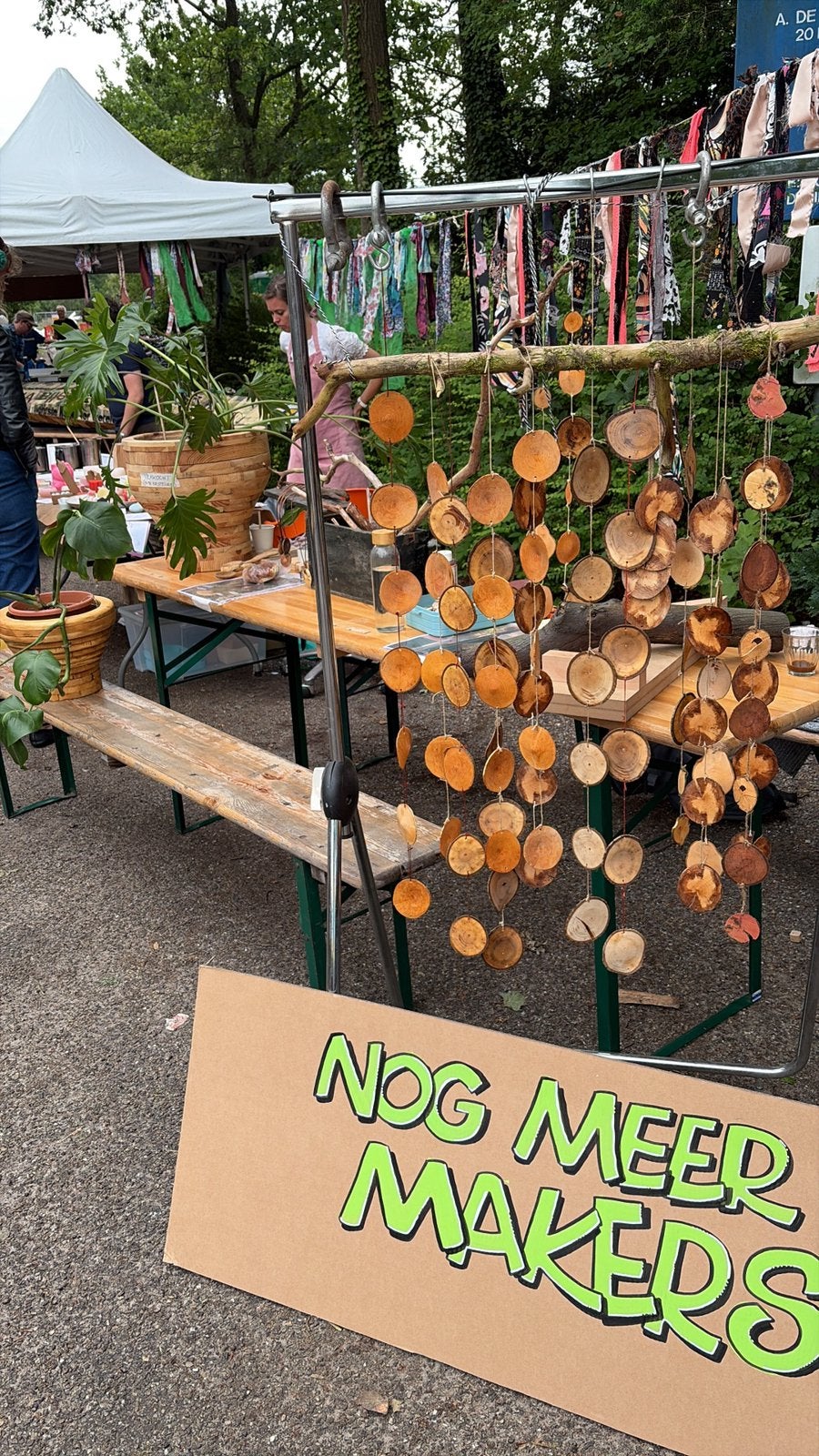 Houten slinger, Ophalen of Verzenden, Wandklok
