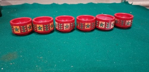 eierdoppen retro rood, Verzamelen, Retro, Ophalen of Verzenden