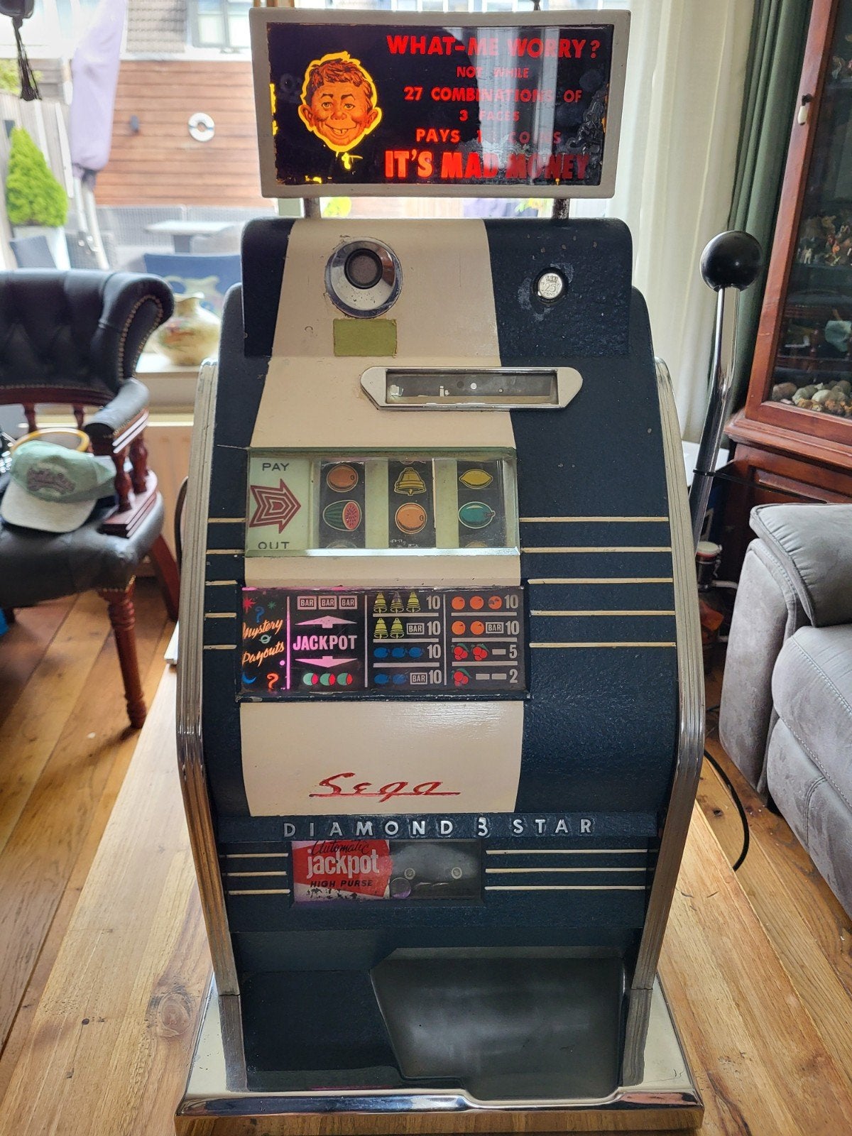 Sega eenarmige bandiet, Ophalen, Gebruikt