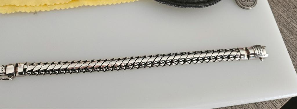 Buddha to buddha armband ben xs, Ophalen of Verzenden, Zo goed als nieuw, Zilver, Zilver