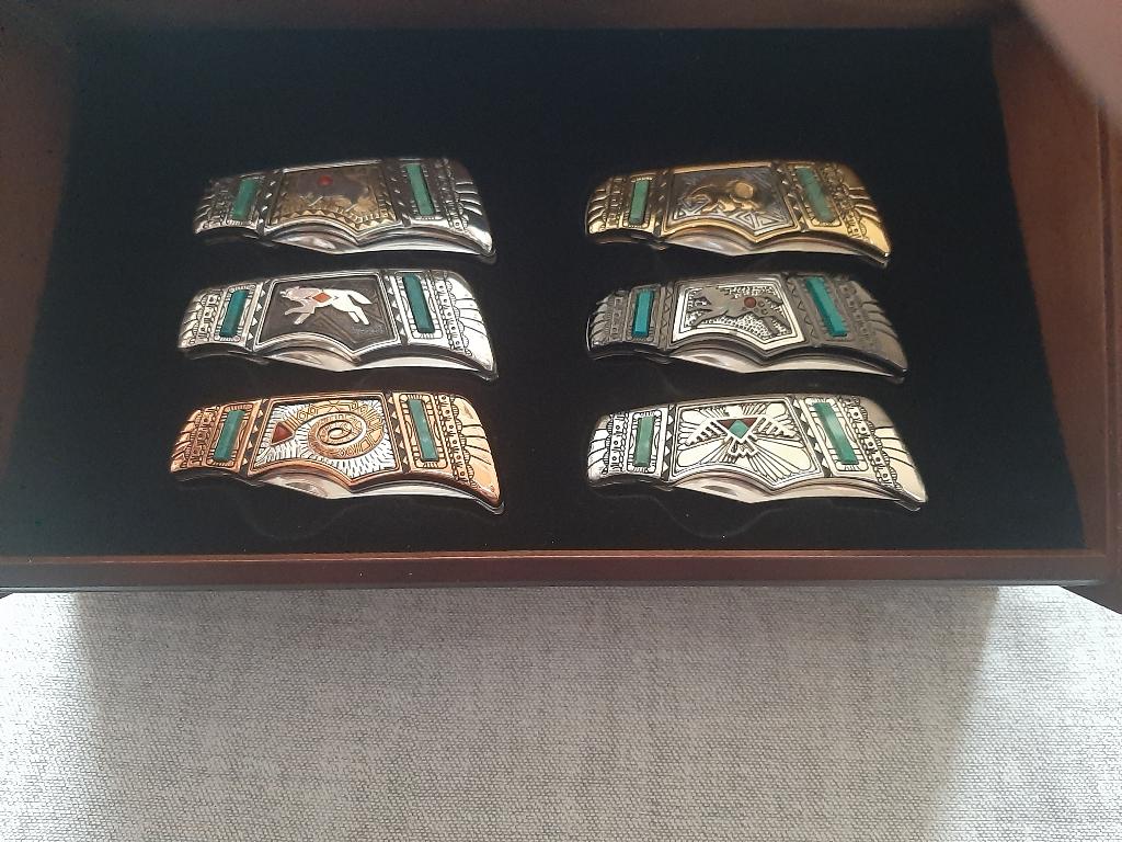 franklin mint navajo messen niet meer aan te komen, Ophalen of Verzenden, Nieuw, Kristal, Bestek
