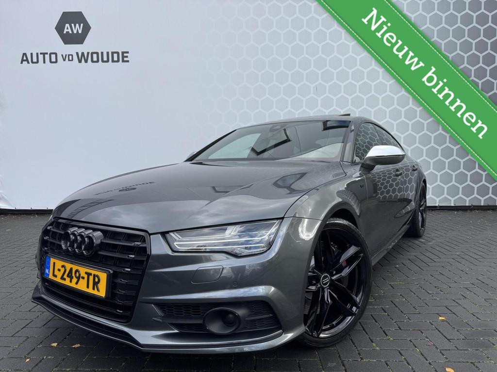Audi S7 4.0 TFSI S7 RS7 quattro Leder Matrix Schuifdak 450PK, Auto's, Automaat, Gebruikt, 4 stoelen, 120 €/maand