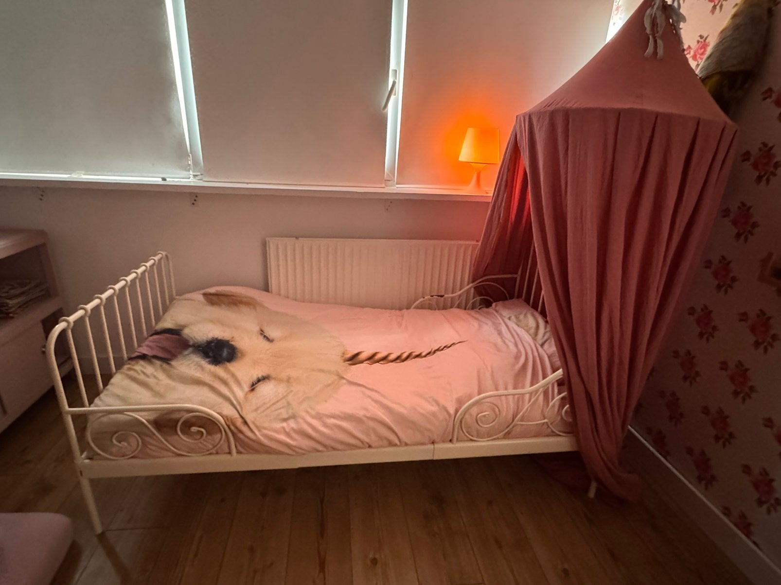 Meegroeibed MINNEN (Ikea), Ophalen, 85 tot 100 cm, Gebruikt, Minder dan 140 cm
