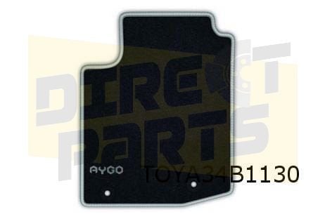Toyota Aygo mattenset (4x) 'velours' (Zilvergrijs) Origineel, -, Verzenden, -, Nieuw