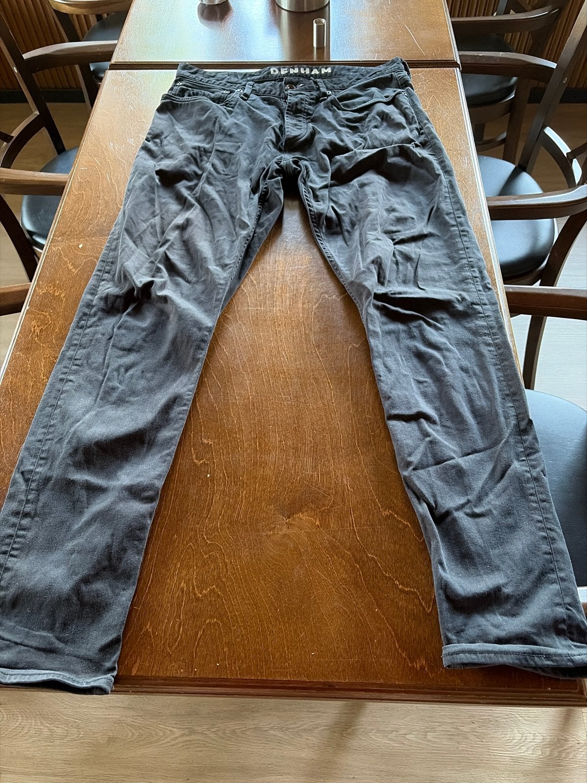 Denham Razor Slim Fit Jeans - Grijs/Zwart w32, Ophalen of Verzenden, Gedragen, Grijs, W32 (confectie 46) of kleiner