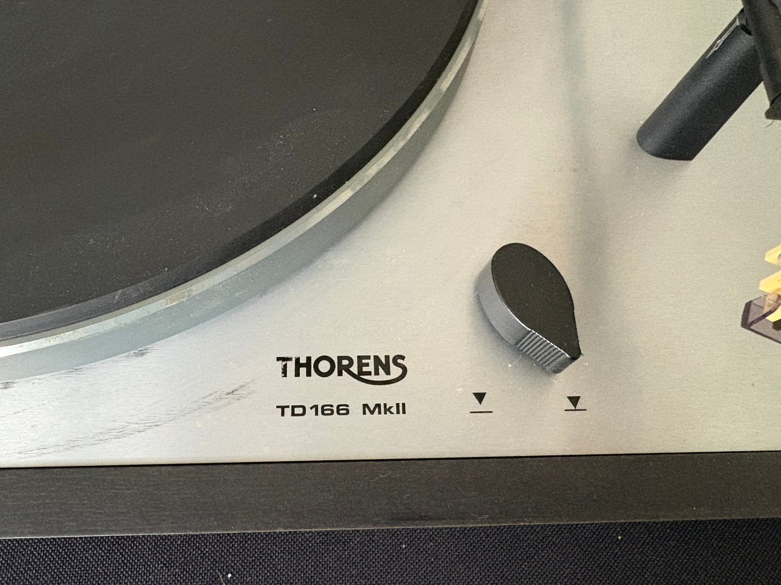 Thorens TD166 mkII platenspeler, Ophalen of Verzenden, Gebruikt, Platenspeler, Thorens