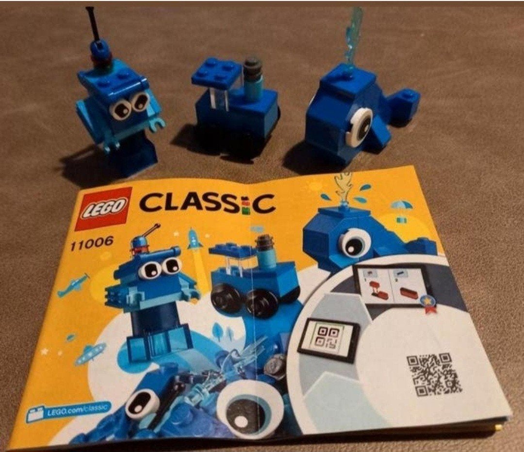 Lego Classic 11006: Blauwe Creaties - Compleet & Gedemonteer, Gebruikt, Overige thema's, Lego, Compleet