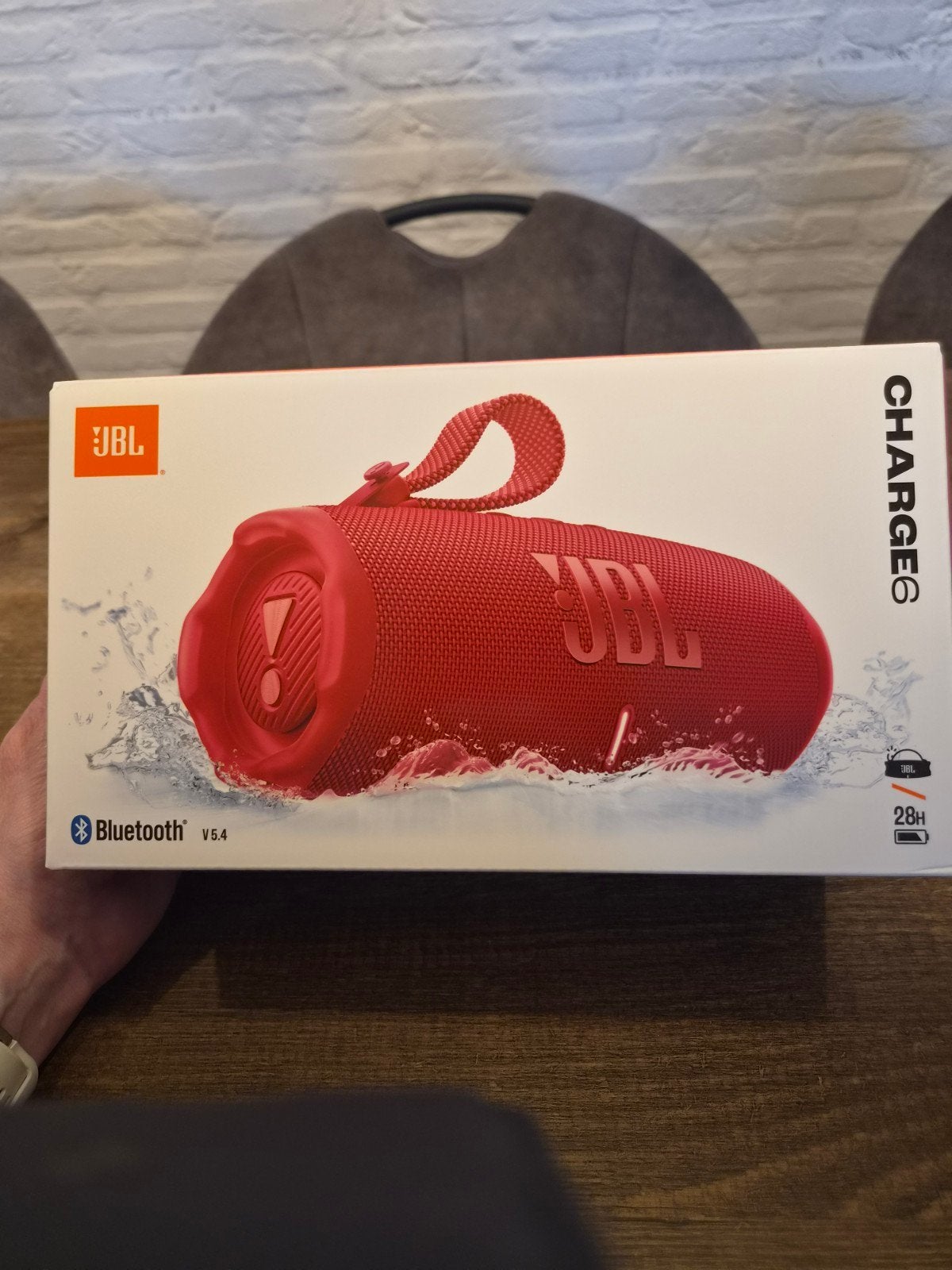 JBL Charge 6 Draagbare Bluetooth Speaker Rood Nieuw, Bluetooth, JBL, Nieuw, Ophalen of Verzenden