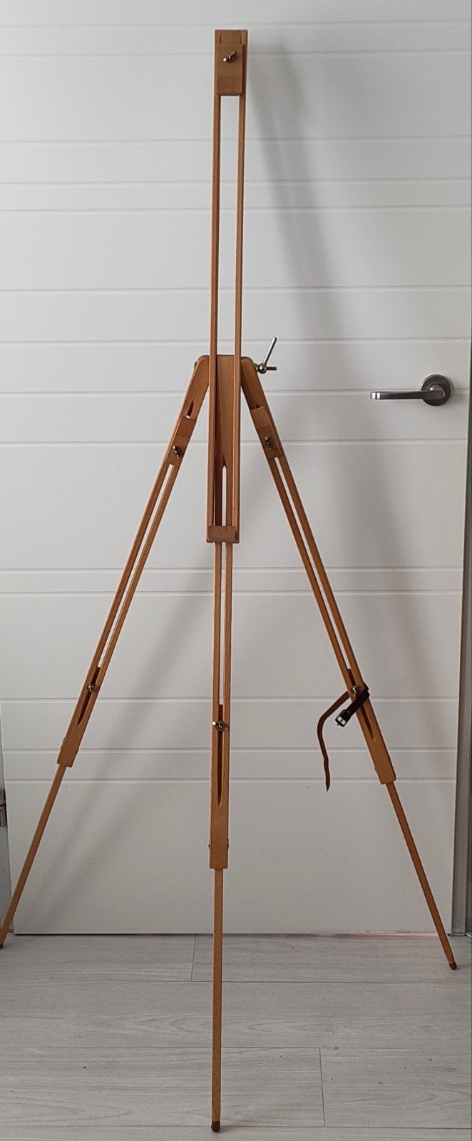 Houten schildersezel, opvouwbaar en verstelbaar, Hobby en Vrije tijd, Schilderen, Ophalen of Verzenden, Zo goed als nieuw, Ezel