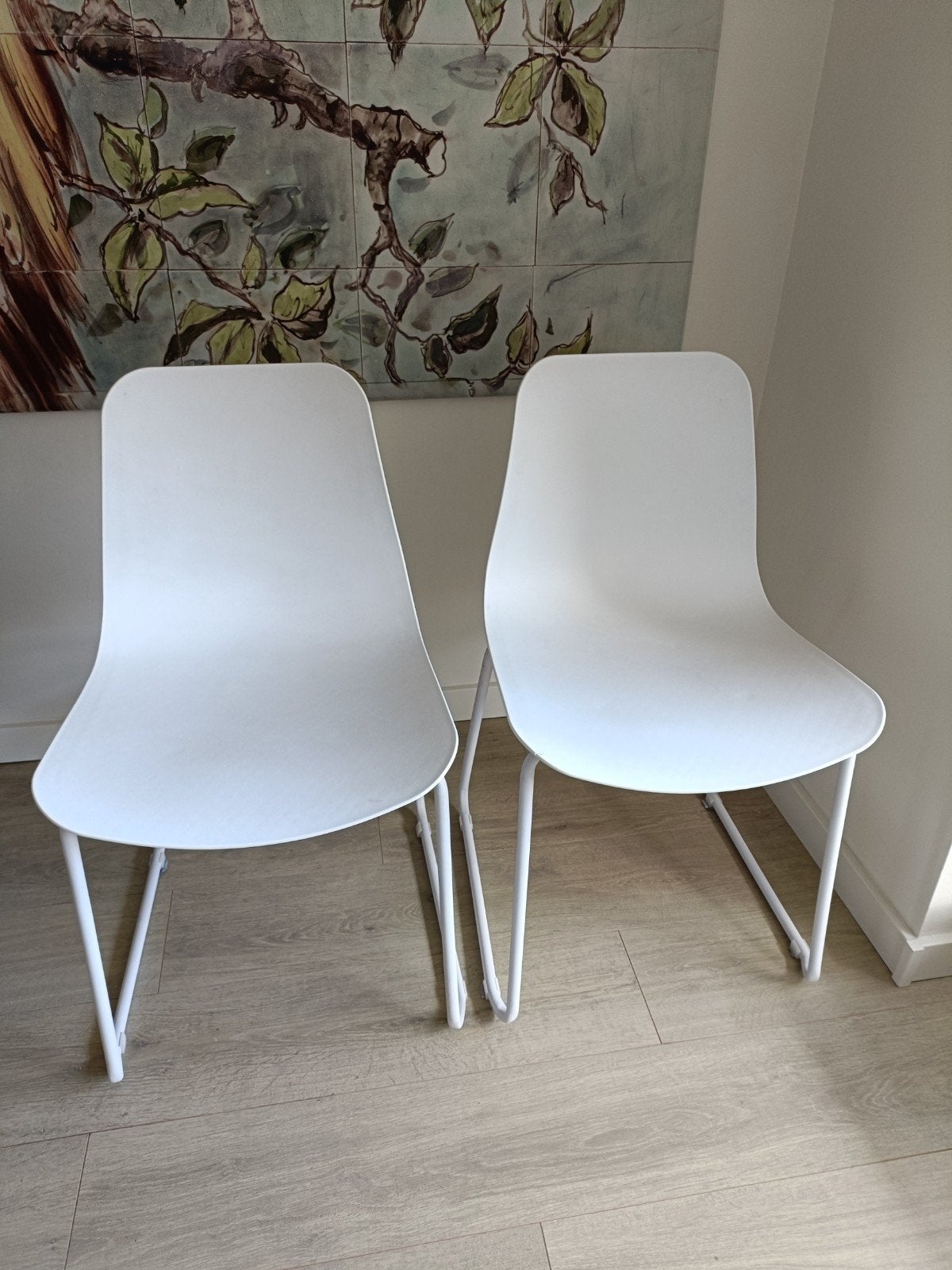 Eetkamer stoelen, Ophalen, Twee, Wit, Modern, klassiek,