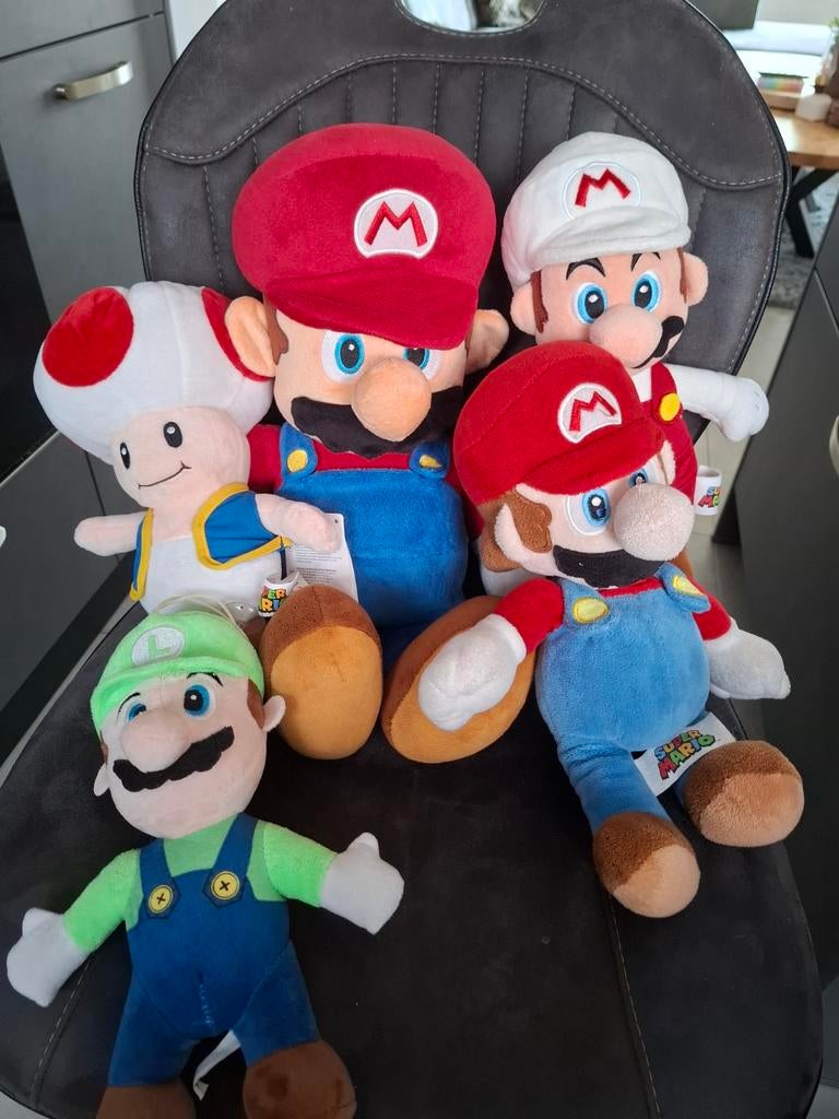 Mario knuffels origineel, Ophalen of Verzenden, Zo goed als nieuw, Overige typen