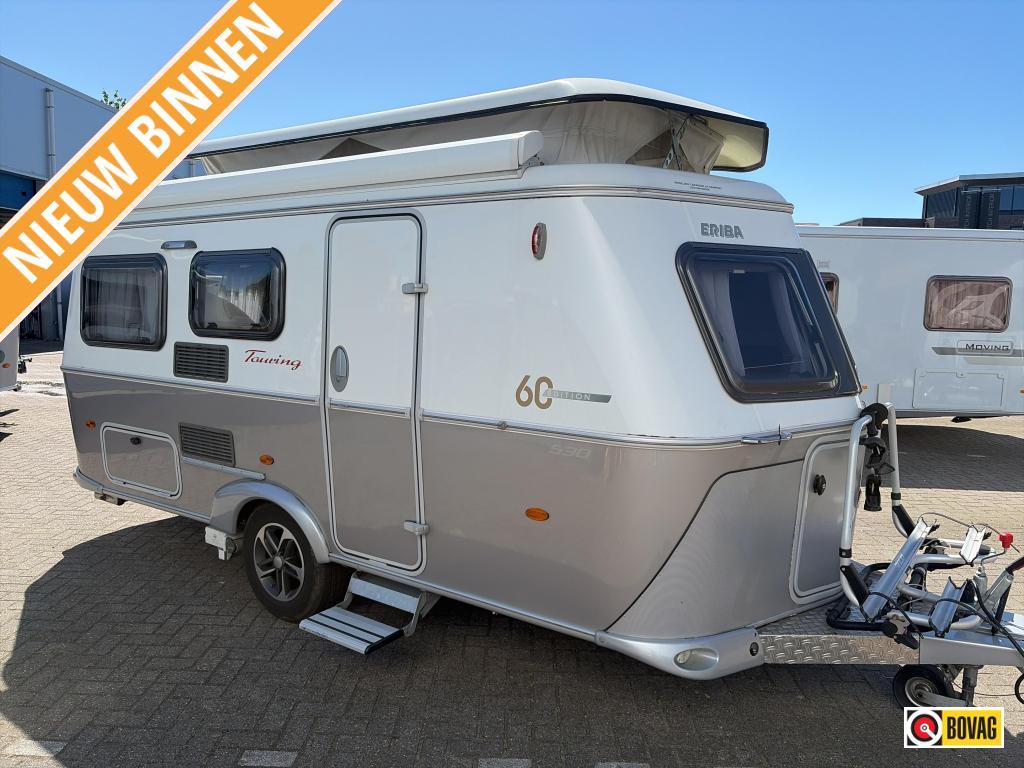 Eriba Touring Troll 530 '60 2020 MOVER, LUIFEL FIETSENREK, Caravans en Kamperen, Caravans, Tot en met 2, Bedrijf, 750 - 1000 kg