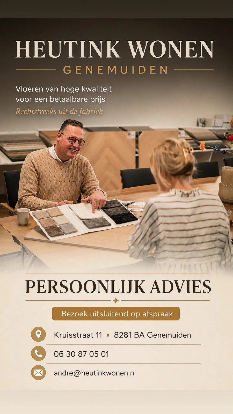 TAPIJT PVC VLOEREN VINYL HEUTINK GENEMUIDEN TOPMERKEN, Huis en Inrichting, Ophalen of Verzenden, Nieuw, 75 m² of meer, Overige typen