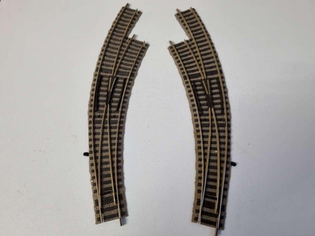 Fleischmann 6142 - Profi-rail Bochtwissel Links + Rechts, Gelijkstroom, Fleischmann, Rails, Ophalen of Verzenden