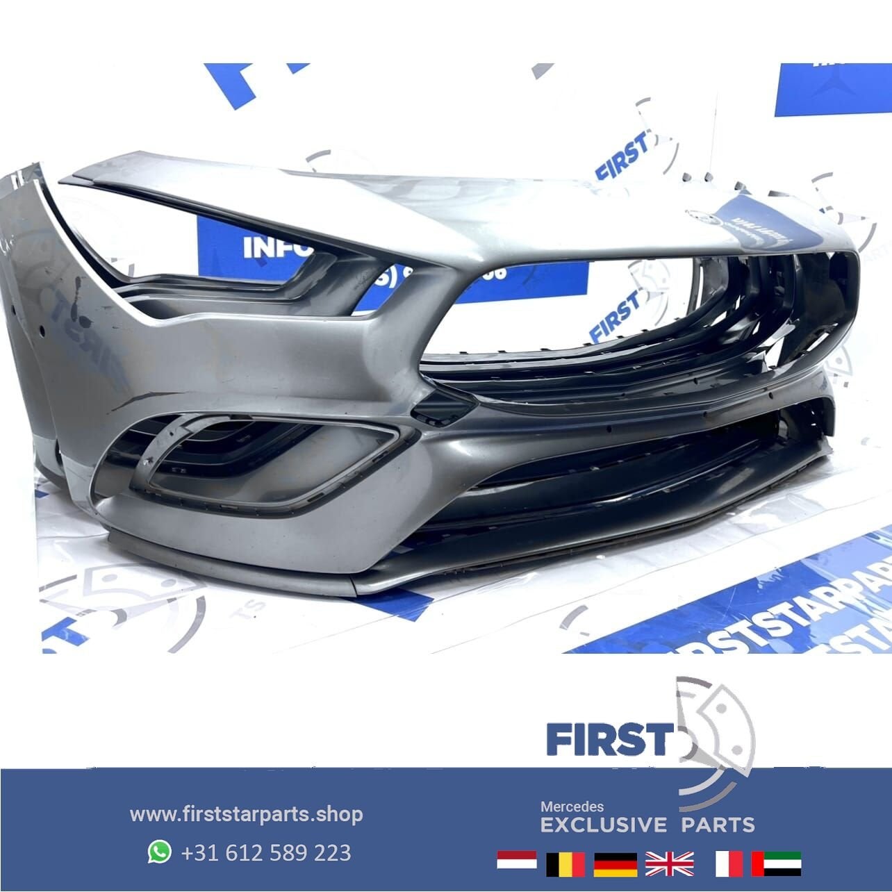 W118 BUMPER CLA AMG VOORBUMPER A1188853901 C118 ZWART WIT GR